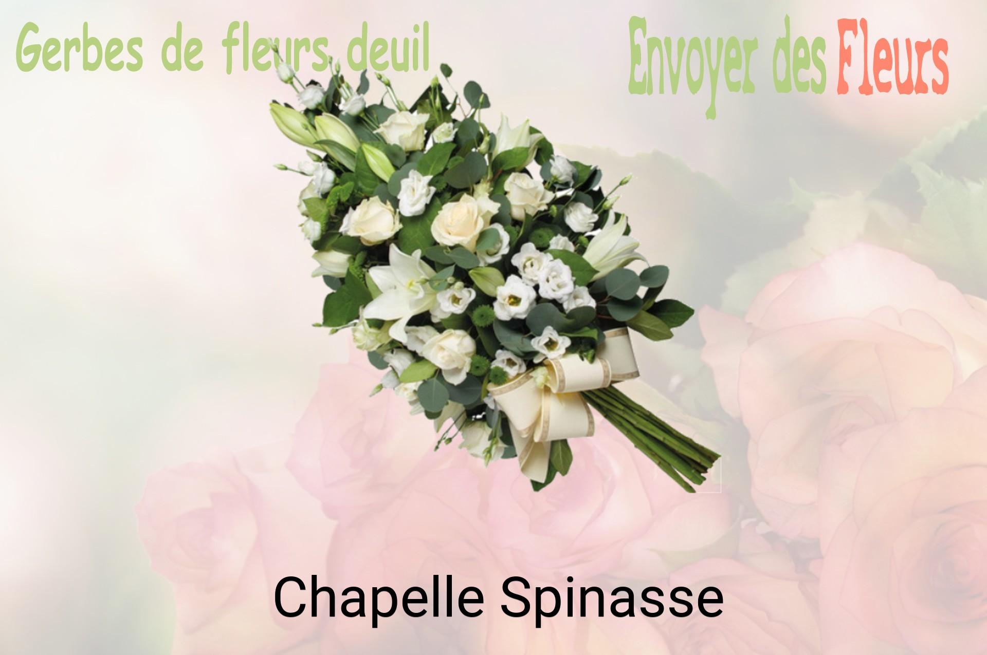 Gerbe de fleurs de deuil livrée à Chapelle-Spinasse